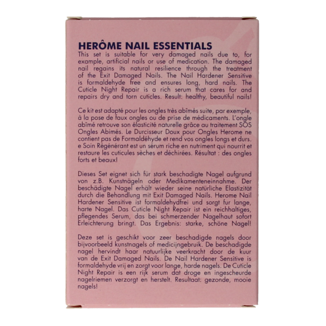 Zestaw Herome Essentials do paznokci zniszczonych sztucznymi paznokciami lub lekami 1 Zestaw