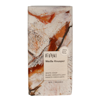 Vivani Vivani Chocolate blanco con arroz inflado bio 100 Gramos
