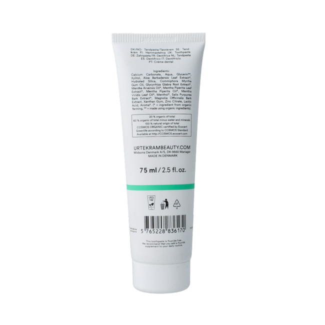 Sensitive strong mint toothpaste fluoride-free 75 Millilitres