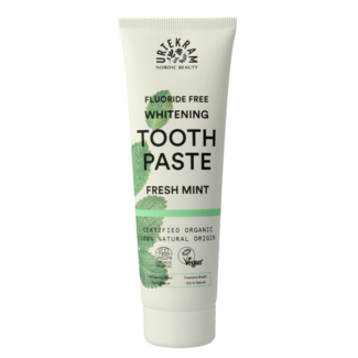 Urtekram Toothpaste whitening fresh mint 75 Millilitres