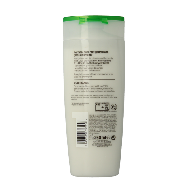 Champú Elvive Multivitaminas 2 en 1 250 mililitros