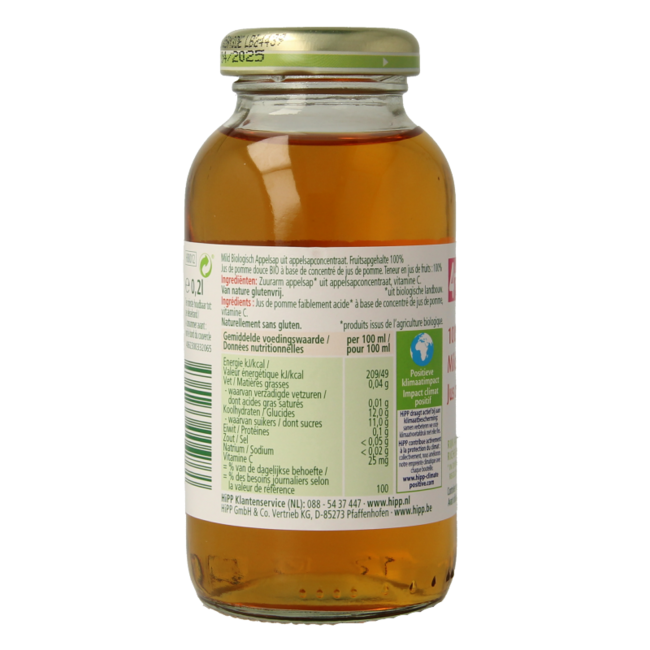 Hipp Appelsap mild bio 200 Milliliter