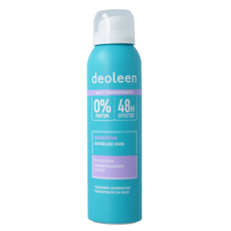 Deoleen Deoleen Deodorant spray satin sensitive zonder alcohol 150 Milliliter