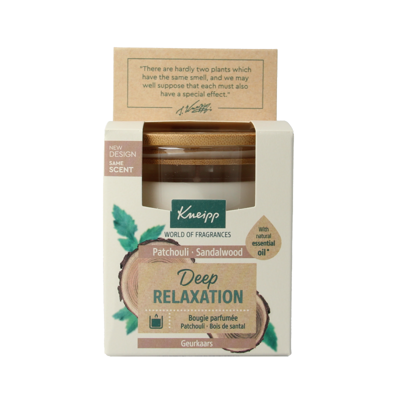 Kneipp Vela aromática sándalo pachulí 145 gramos