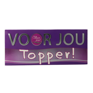 Voor Jou! Voor Jou! Wensreep topper 70 Gramm