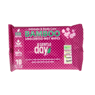 Gentle Day Gentle Day Wet bamboo wipes 10 pieces