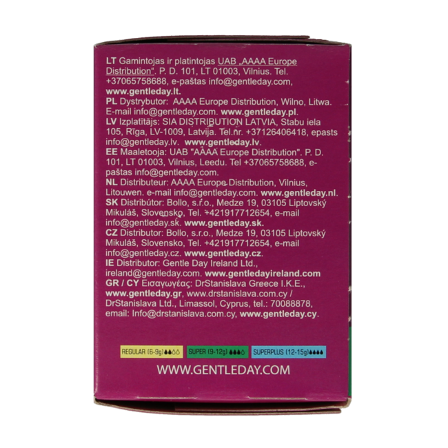 Gentle Day Super Tampons 18 Pack