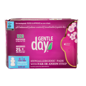 Gentle Day Night sanitary pads 8 pieces