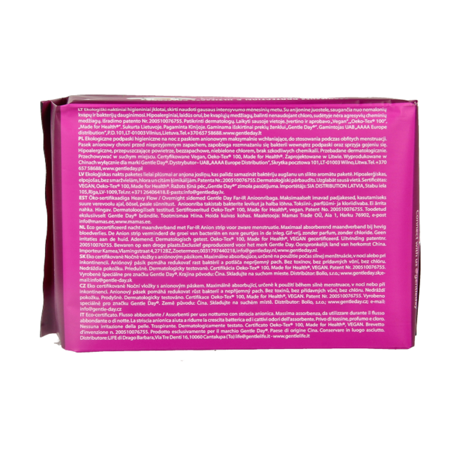 Night Sanitary Pads - 8 Pack