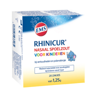Rhinicur Sól do płukania nosa dla dzieci Rhinicur, 20 saszetek