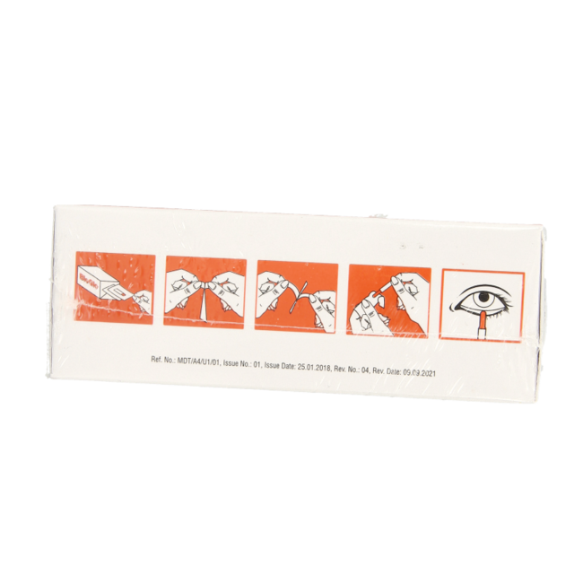 Bandelettes de fluorescéine Bausch & Lomb Bio glo, 100 unités