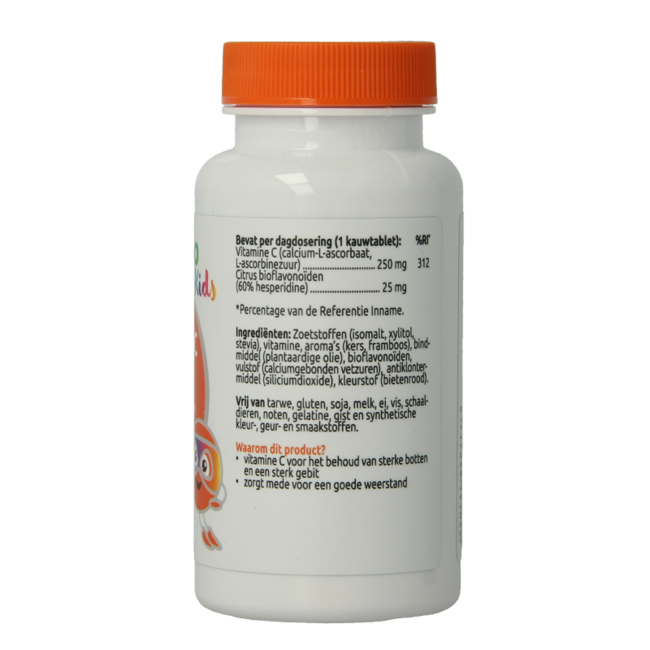 Vitamine C 250 mg avec 25 mg de bioflavonoïdes 60 comprimés à croquer