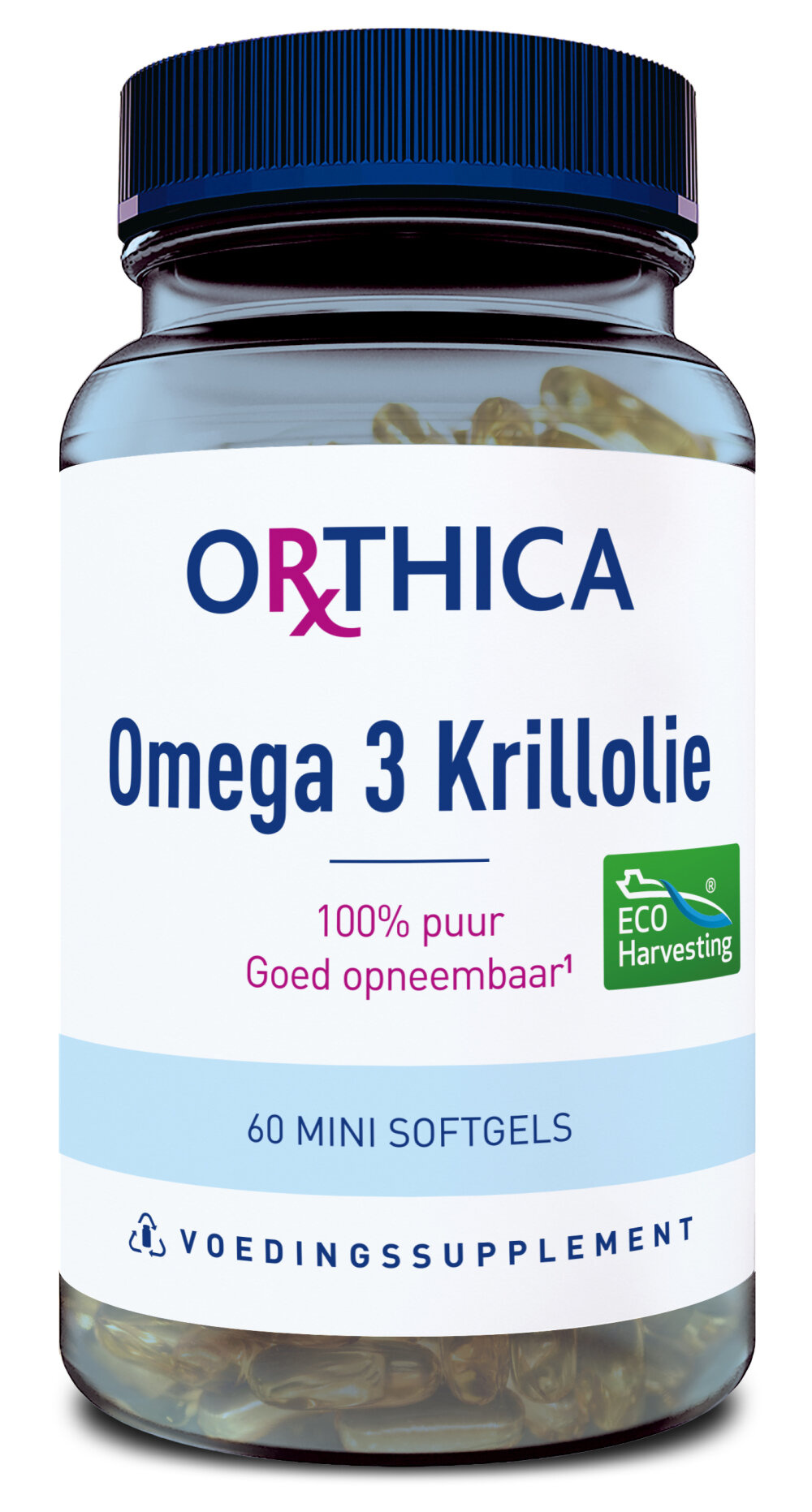 Orthica Olio di Krill Omega 3 - 60 Capsule per Cuore e Cervello