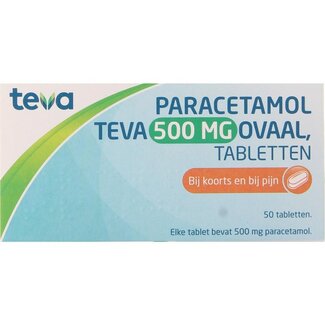 Teva Paracetamol 500mg Oval 50 Tablets