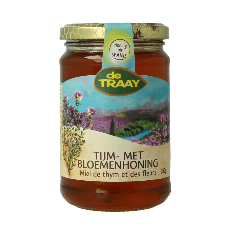 de Traay Tijm- met bloemenhoning 350 Gram