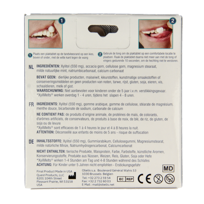 XyliMelts Menta Delicata, 40 Pezzi