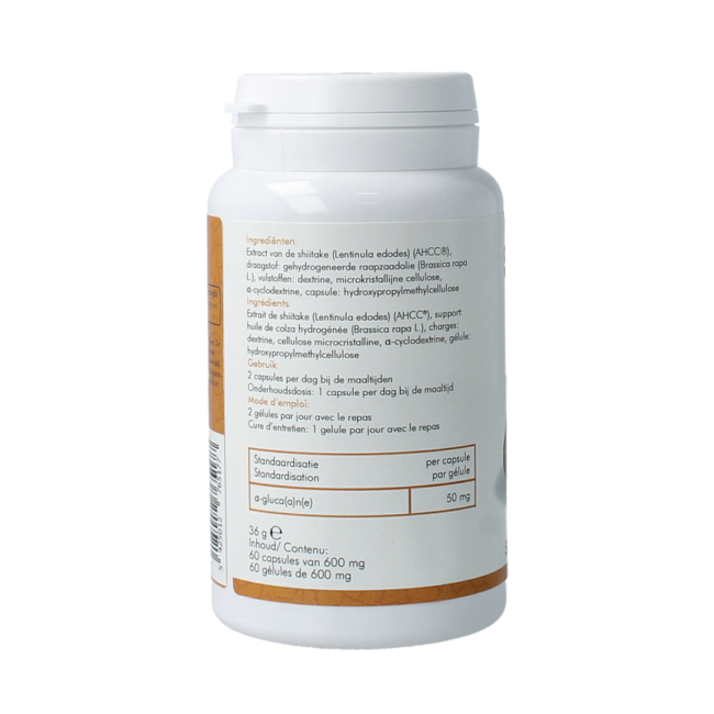 Shiitake AHCC 500mg 60 Capsules