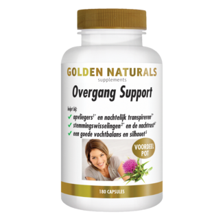 Golden Naturals Overgang support 180 cápsulas vegetales