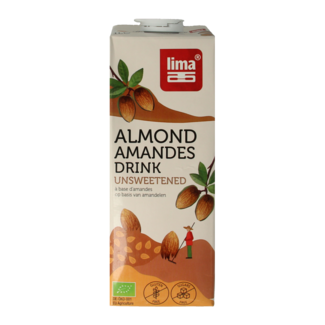 Lima Bebida de almendras sin azúcar bio 1 Litro