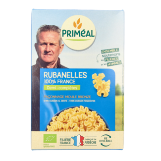 Primeal Primeal Rubanelle pâtes semi-complètes bio 400 Grammes