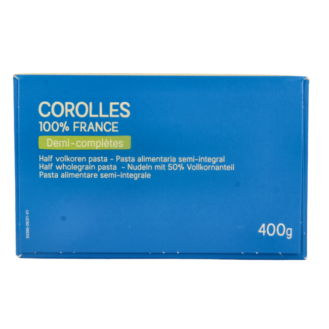 Primeal Corolle Organic Semi-Wholemeal Pasta 400g
