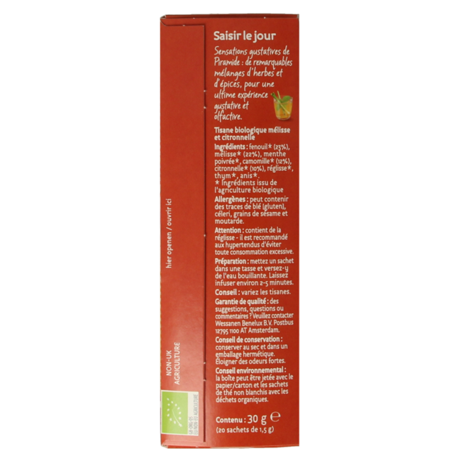 Pluk de dag mix té ecológico bio 20 bolsitas