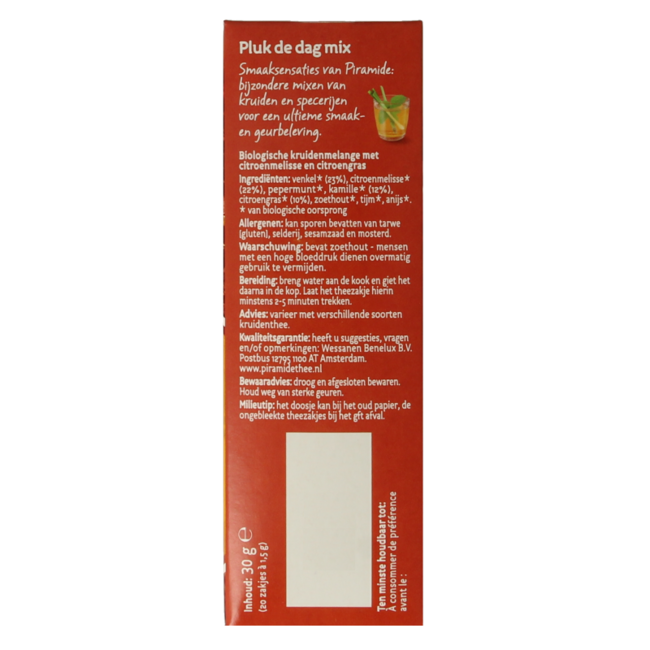 Seize the Day Organic Tea Blend 20 Sachets