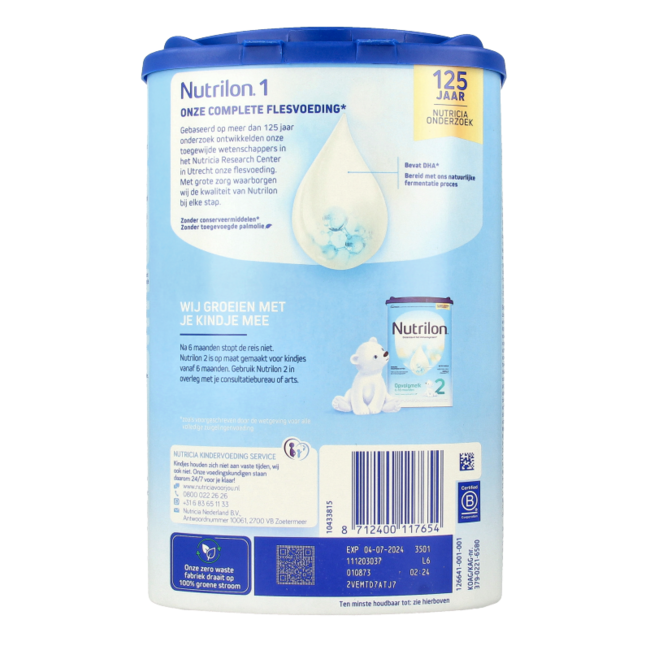 Leche para lactantes completa 1 800 gramos