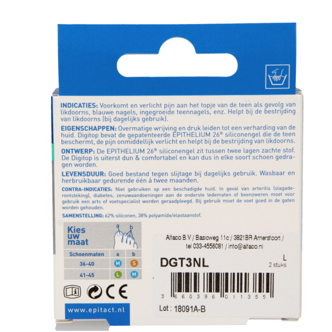 Epitact Digitop ongles et cors L 2 Pièces