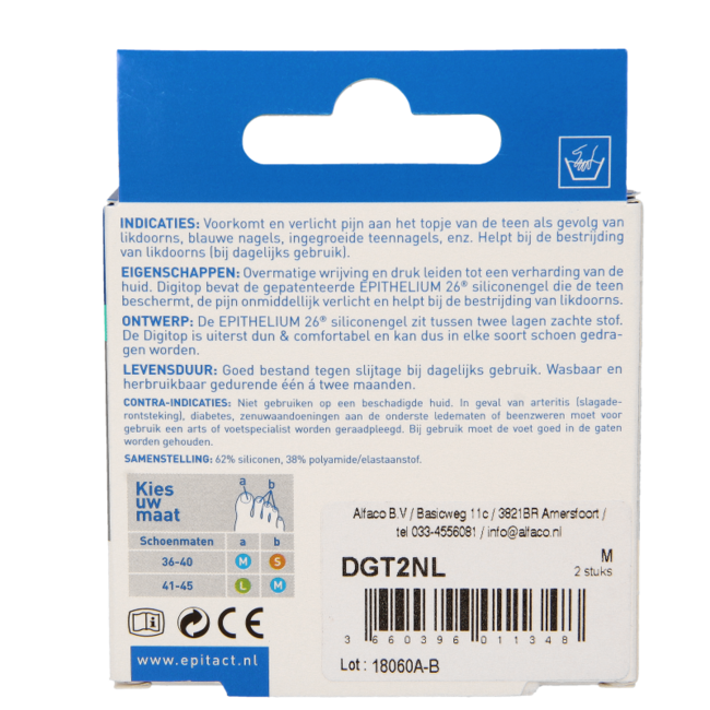 Epitact Digitop nagels en likdoorns M 2 Stuks