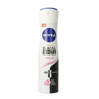 Nivea Dezodorant Nivea Invisible Black & White Original spray 150 mililitrów