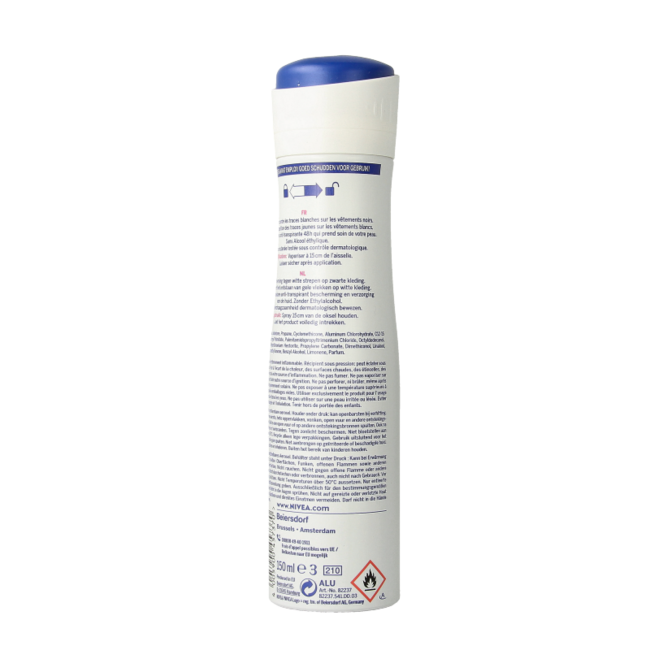 Nivea Desodorante invisible black & white spray original 150 mililitros