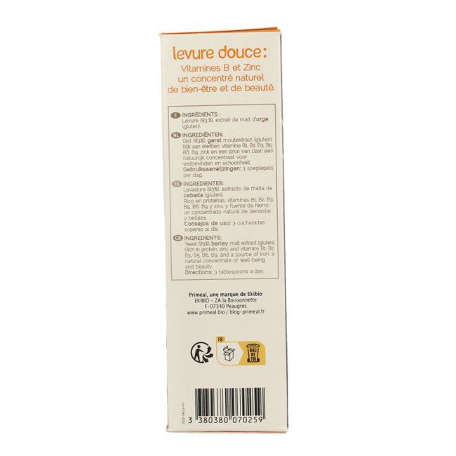 Primeal Bierhefeflocken mild 150 Gramm