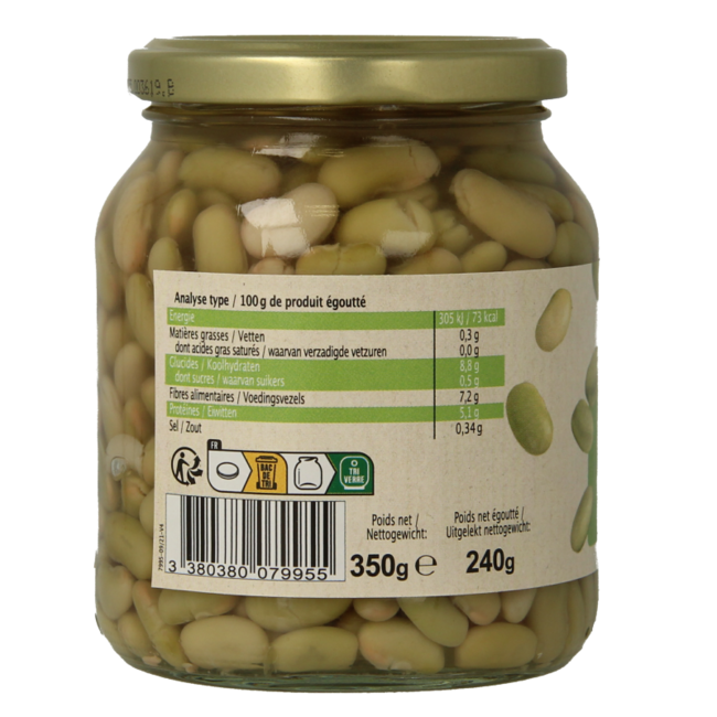 Primeal Grüne Kidneybohnen Flageolet Bio 350 Gramm