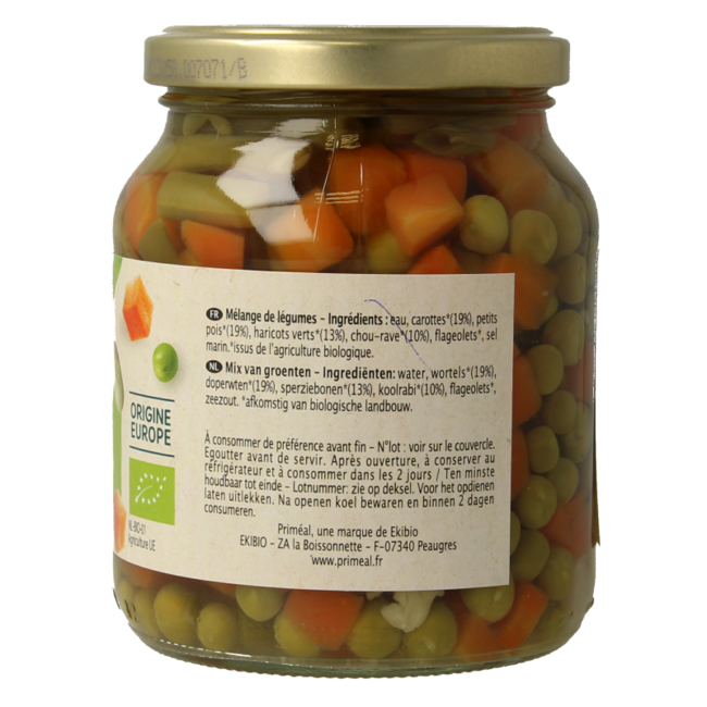 Primeal Gemischtes Gemüse Bio 350 Gramm