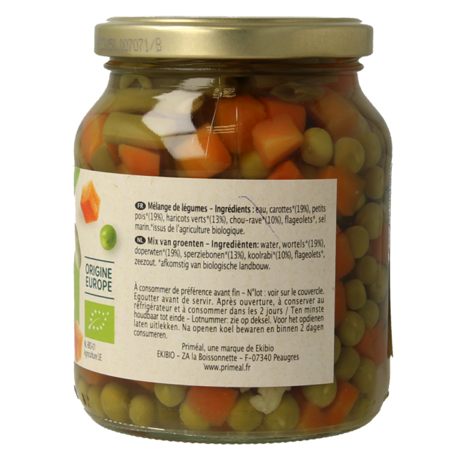 Primeal Verduras mixtas bio 350 gramos