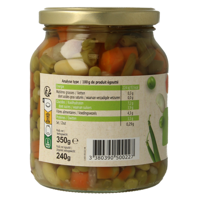 Primeal Organic Mixed Vegetables 350g