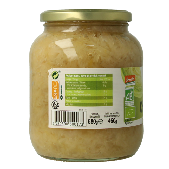 Organic Demeter Sauerkraut 720ml