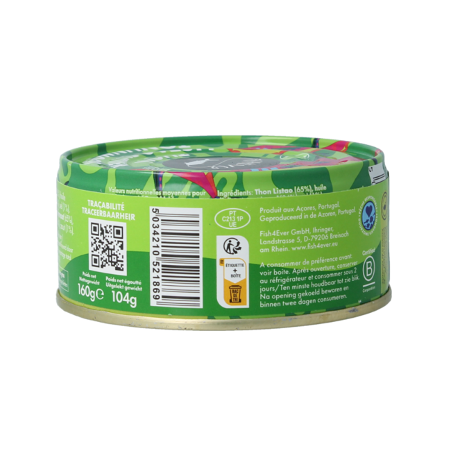 Fish 4 Ever Tuna steak in olive oil 160 Gram