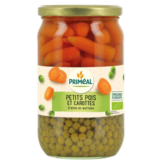 Primeal Primeal Guisantes y zanahorias bio 680 gramos