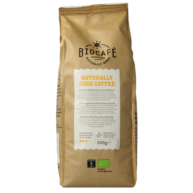 Biocafe Granos de café arábica bio 500 gramos