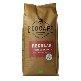 Biocafe Biocafe Granos de café regular bio 1 Kilogramo