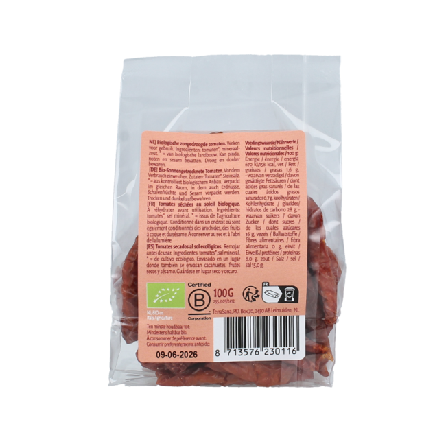 Pomodori secchi crudi bio 100 Grammi