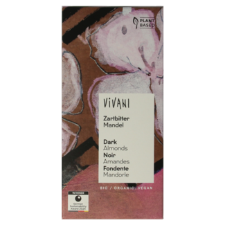 Vivani Organic dark chocolate with almonds 100 Gram