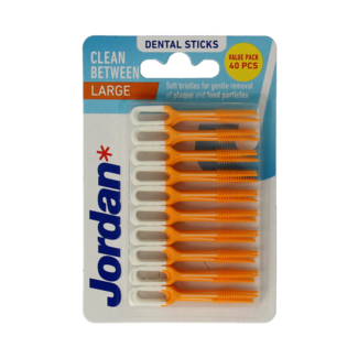 Jordan Jordan Clean Between Sticks Large, 40 Pezzi