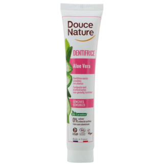 Douce Nature Pasta de dientes aloe vera para encías sensibles bio 75 mililitros