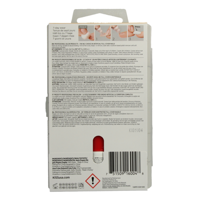 Full cover nails oval 70 Millilitres