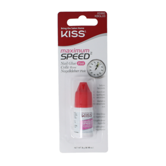 Kiss Kiss Nail glue max speed pink 1 unidad