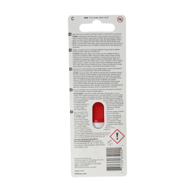 Kiss Nail glue max speed pink 1 Stuks