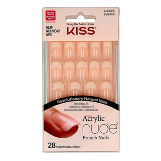 Kiss Kiss French nude acrylic nails cashmere 1 Set